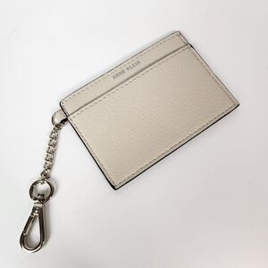 Anne Klein Wallet Pouch Womens Beige‎ Card Holder Wallet Keychain Purse Travel